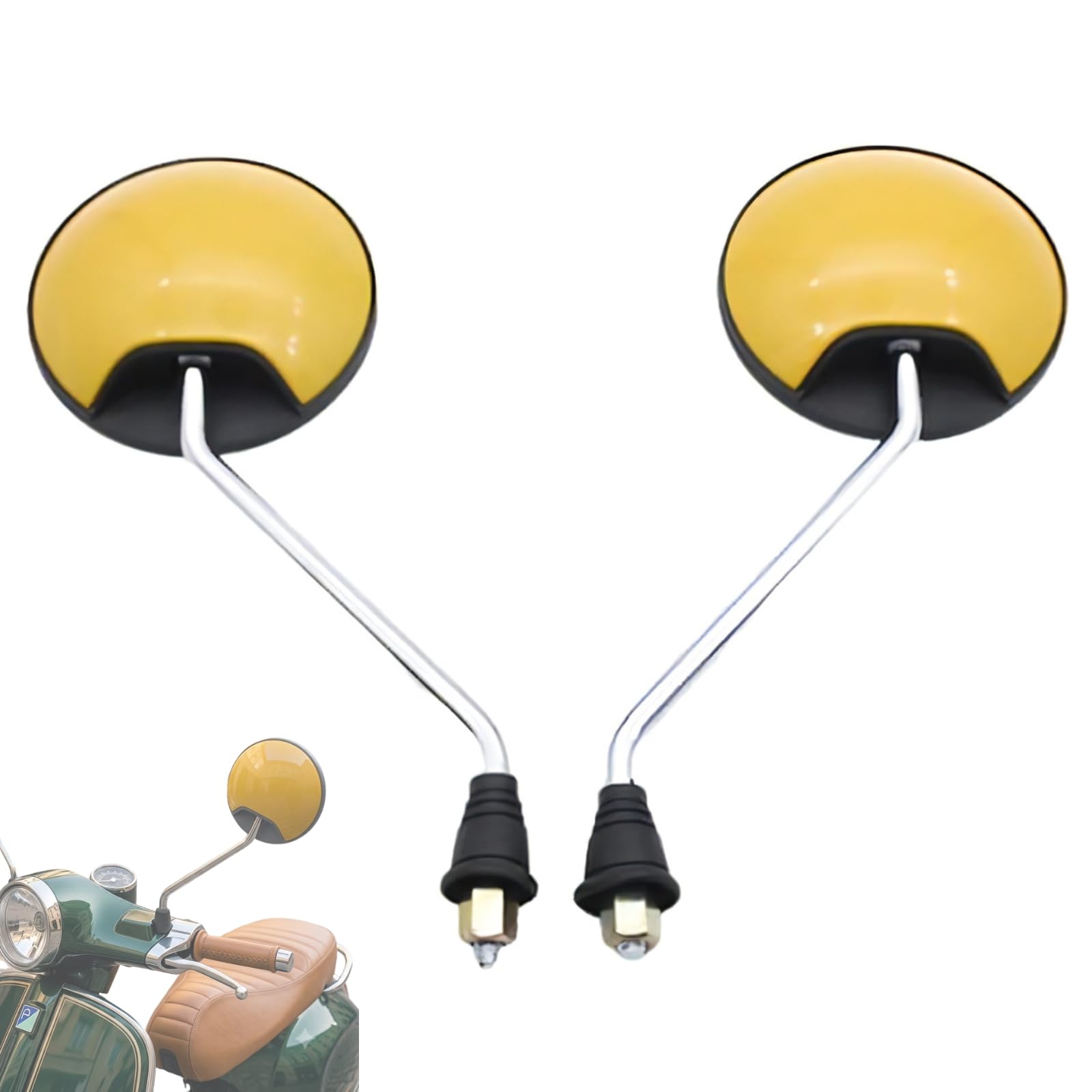 Amazon | azumafy バイクミラー 丸型 汎用 バックミラー 左右セット